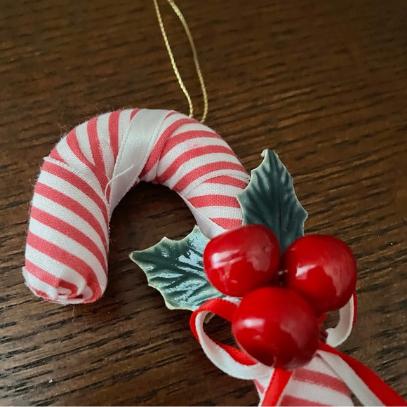 Vintage Striped Hobby Horse & Candy Cane Christmas Ornament Set - Picture 5 of 5